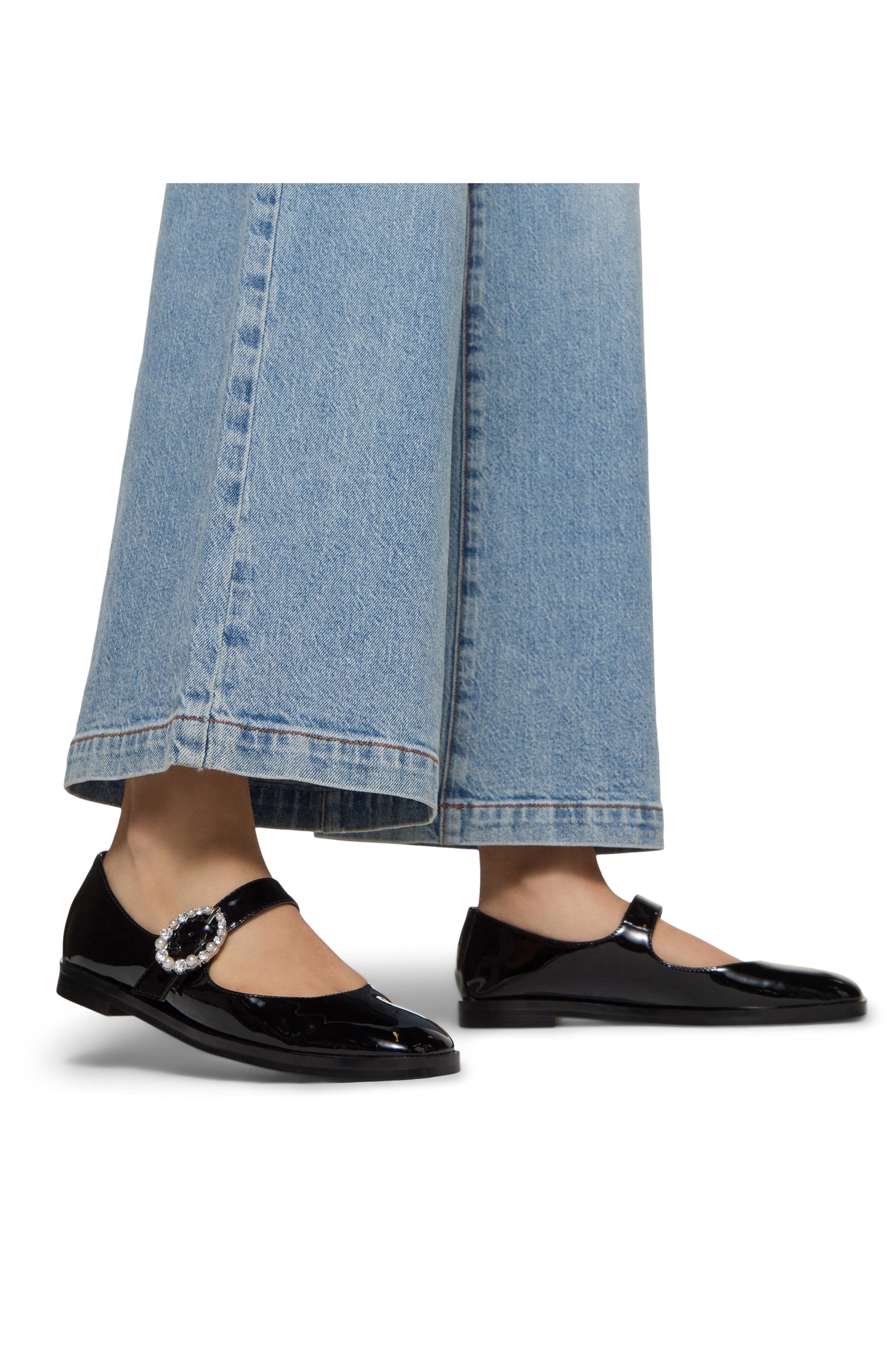 ALDO Arabella Mary Jane Flat, Alternate, color, Black