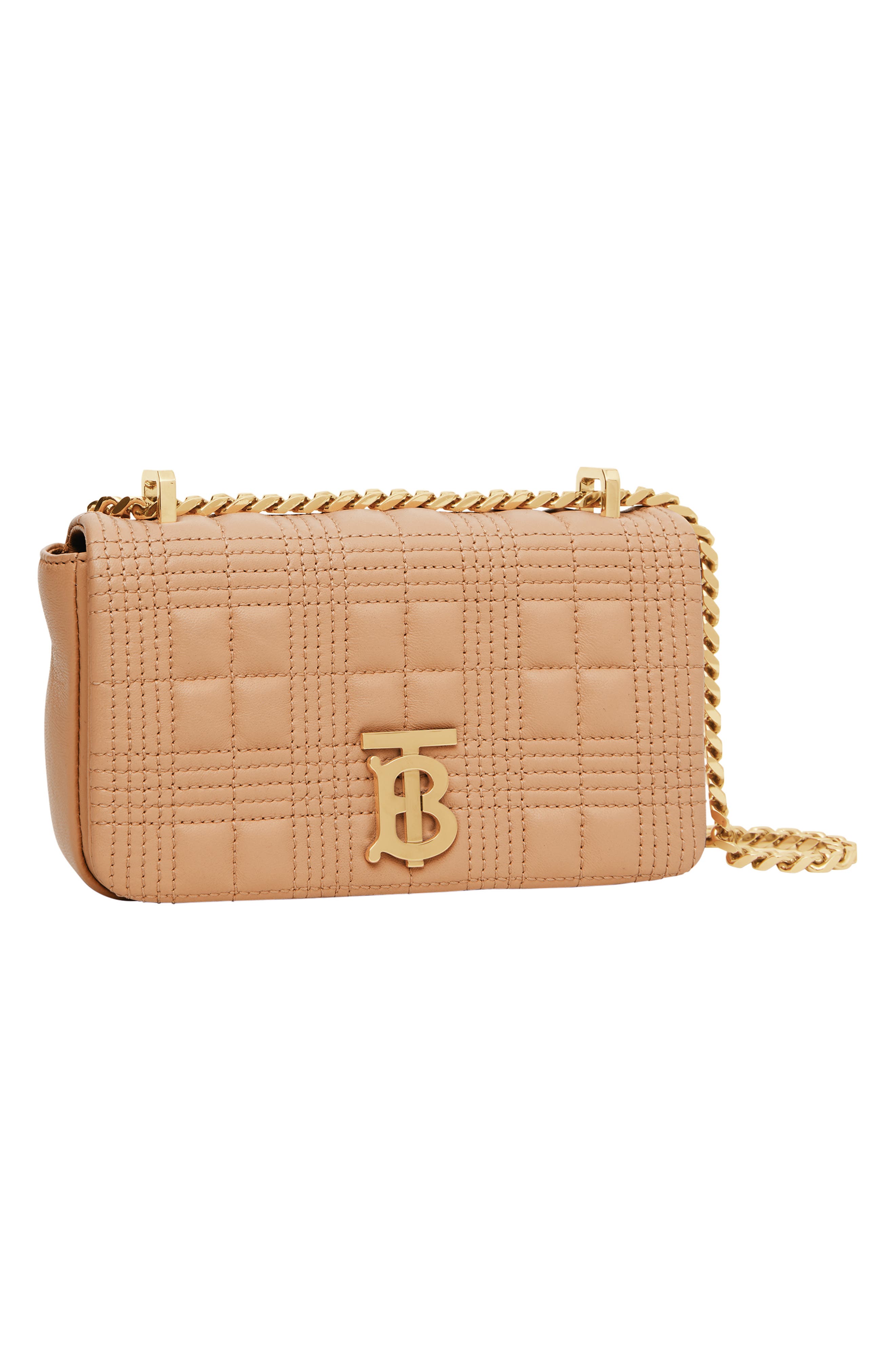 Mini Lola Quilted Lambskin Bag, Alternate, color, CAMEL