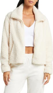 Beyond Yoga Faux Fur Zip Jacket