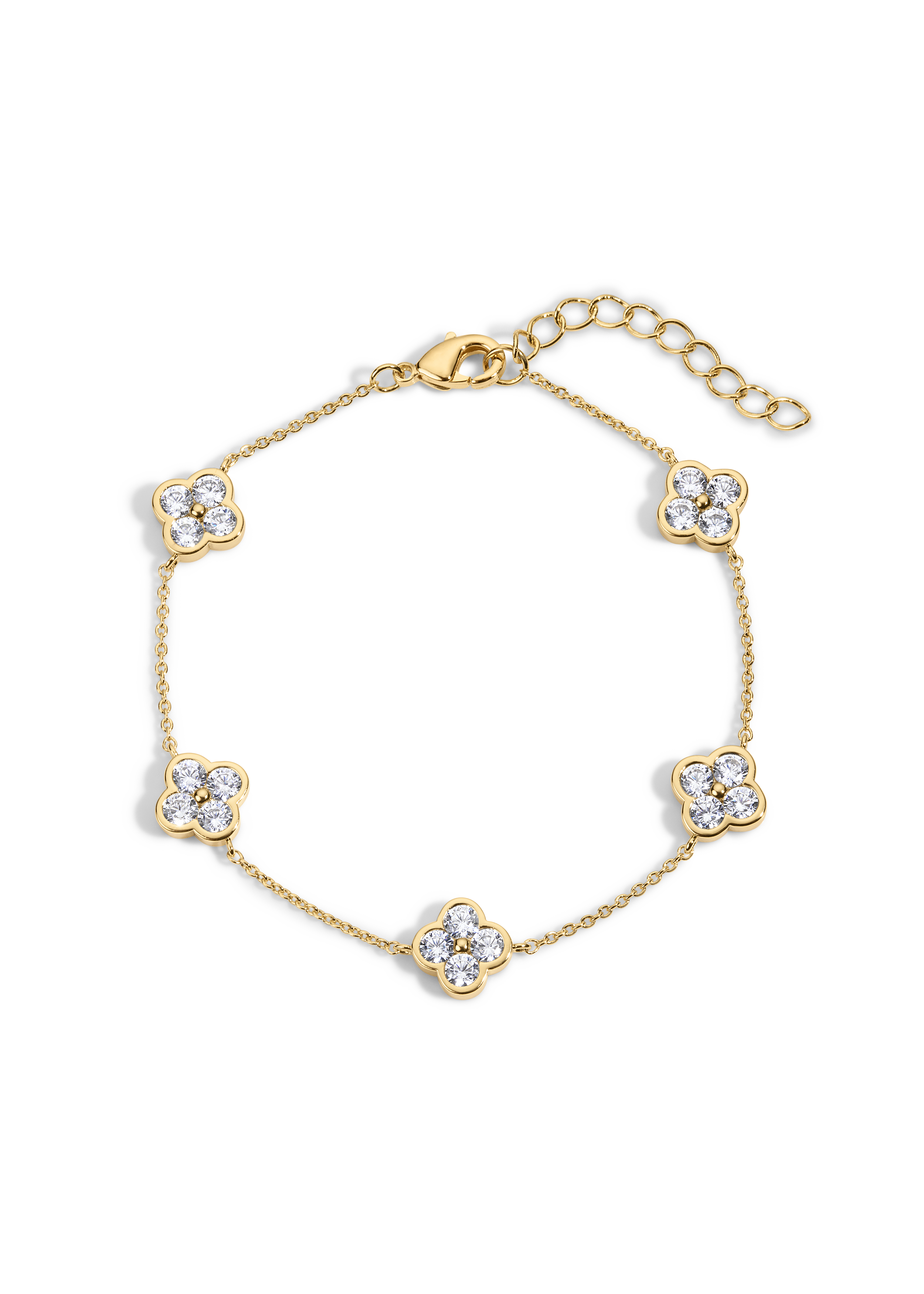 Electric Picks Camilla Clover Bracelet in Gold 