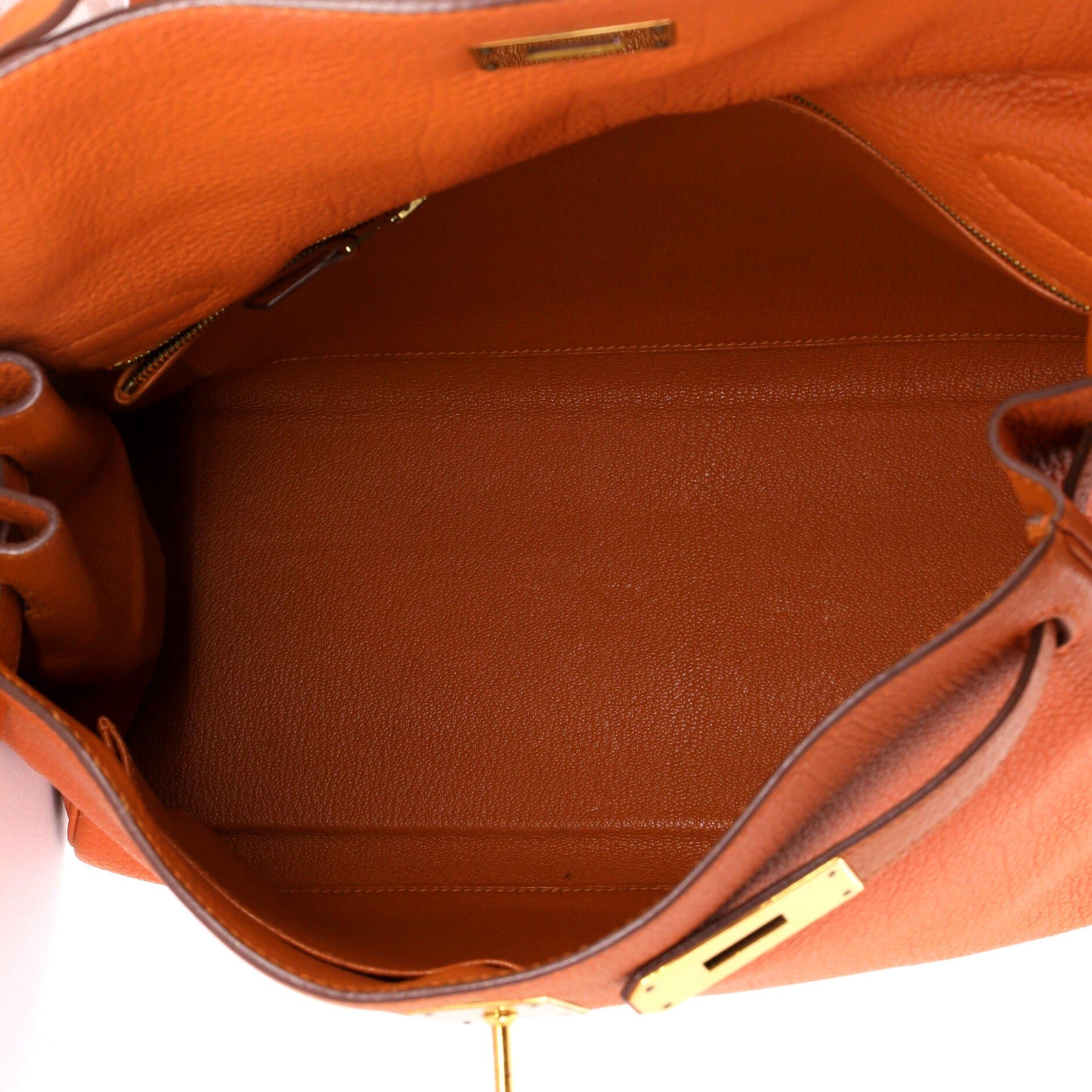 Kelly Handbag Orange Togo with Gold Hardware 32, Alternate, color, Orange