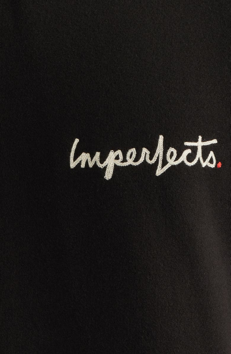Imperfects Signature Crewneck Cotton Blend Fleece Sweatshirt, Alternate, color, Obsidian