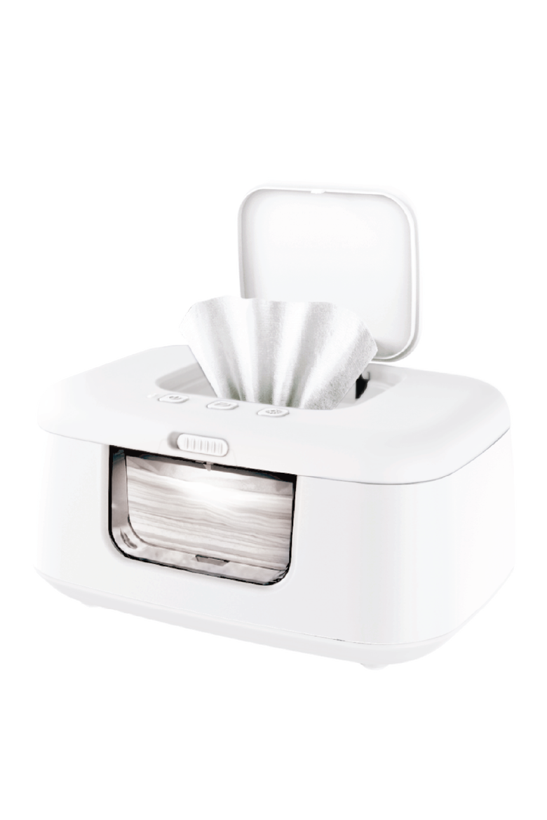 TinyBums Baby Wipe Warmer with LED Nightlight, Main, color, White