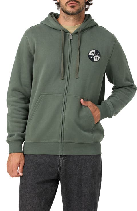 Patched Classic Full Zip Hoodie