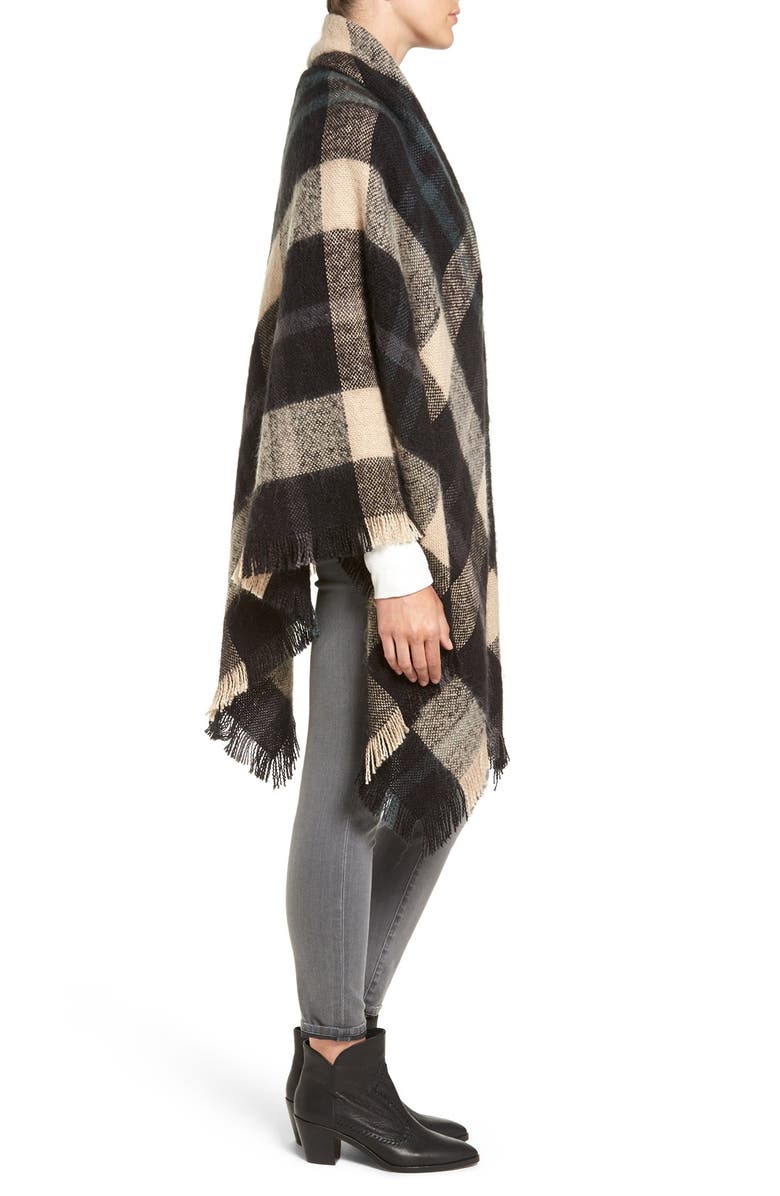 Treasure & Bond Treasure&Bond Plaid Blanket Wrap, Alternate, color,