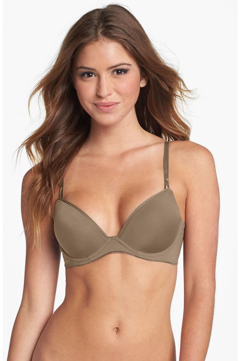'Seductive Comfort - Customized Lift' Underwire Bra, Main, color, FRENCH ROAST