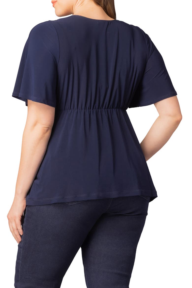Abby Twist Front Top, Alternate, color, NOUVEAU NAVY