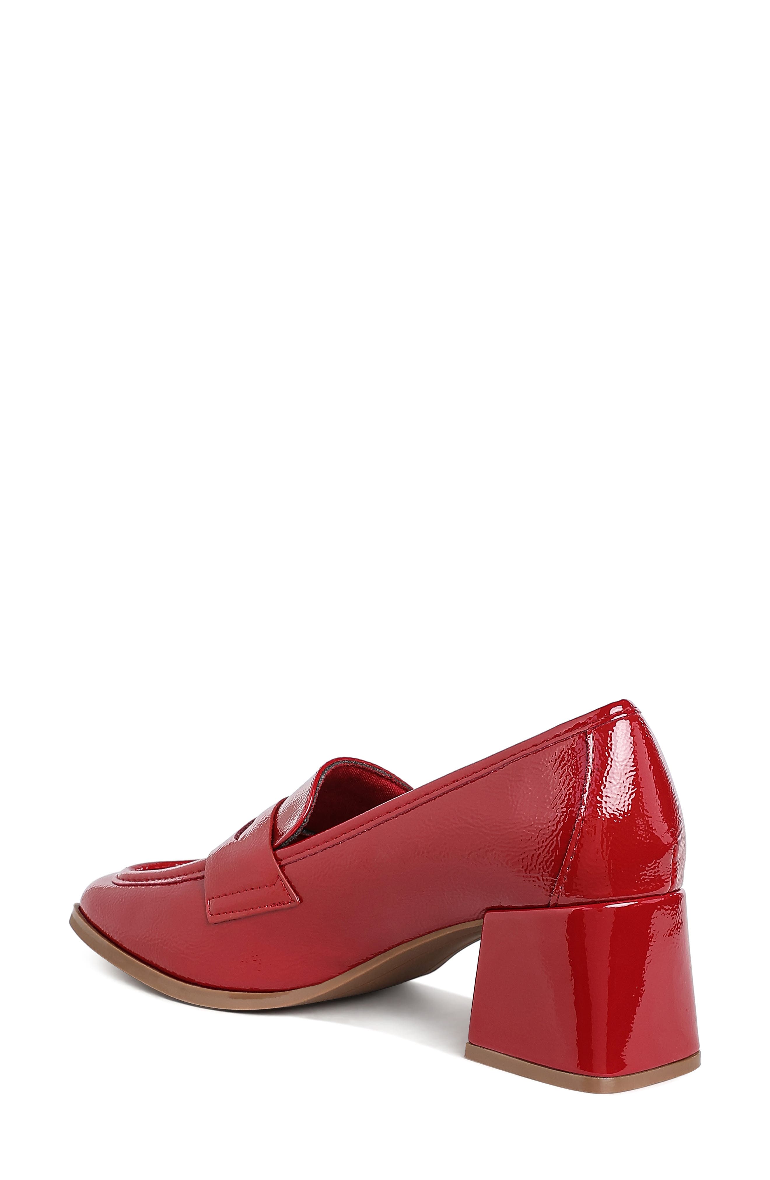 LONDON RAG Umdoni Penny Pump, Alternate, color, Burgundy