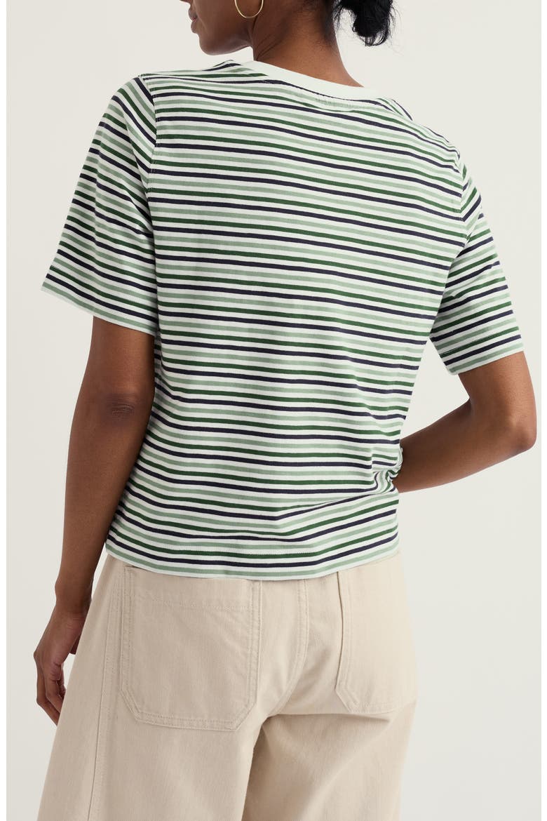 Copseland Stripe Organic Cotton T-Shirt, Alternate, color, PELLITRAS TREETOP
