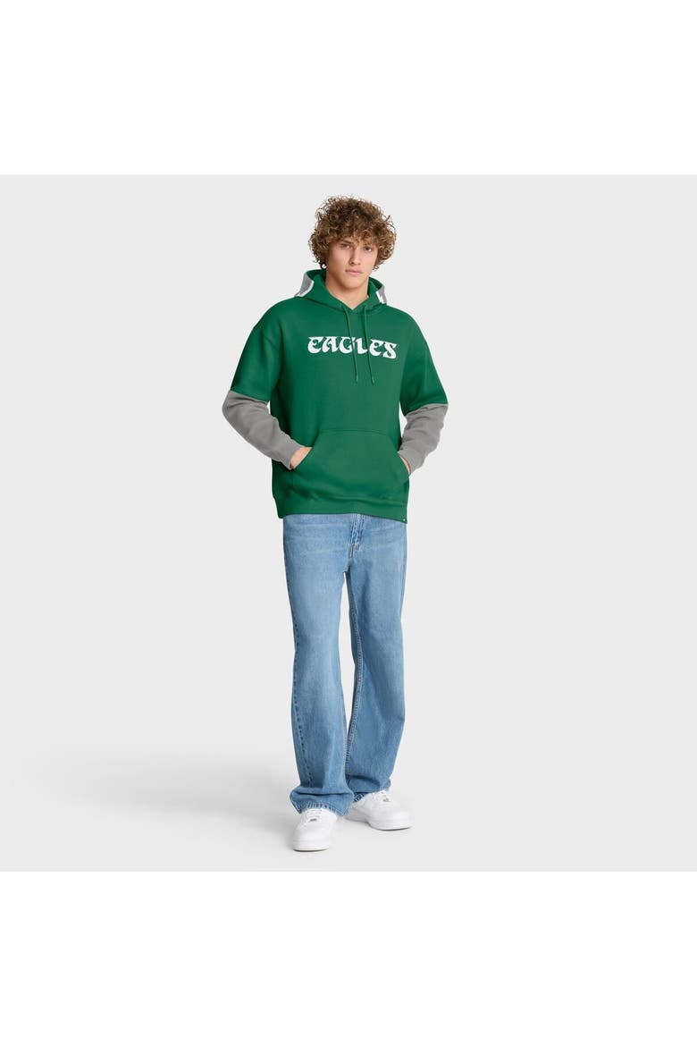 Men's Fanatics Kelly Green Philadelphia Eagles Helmet Retro Pullover Hoodie, Alternate, color, Kelly Green