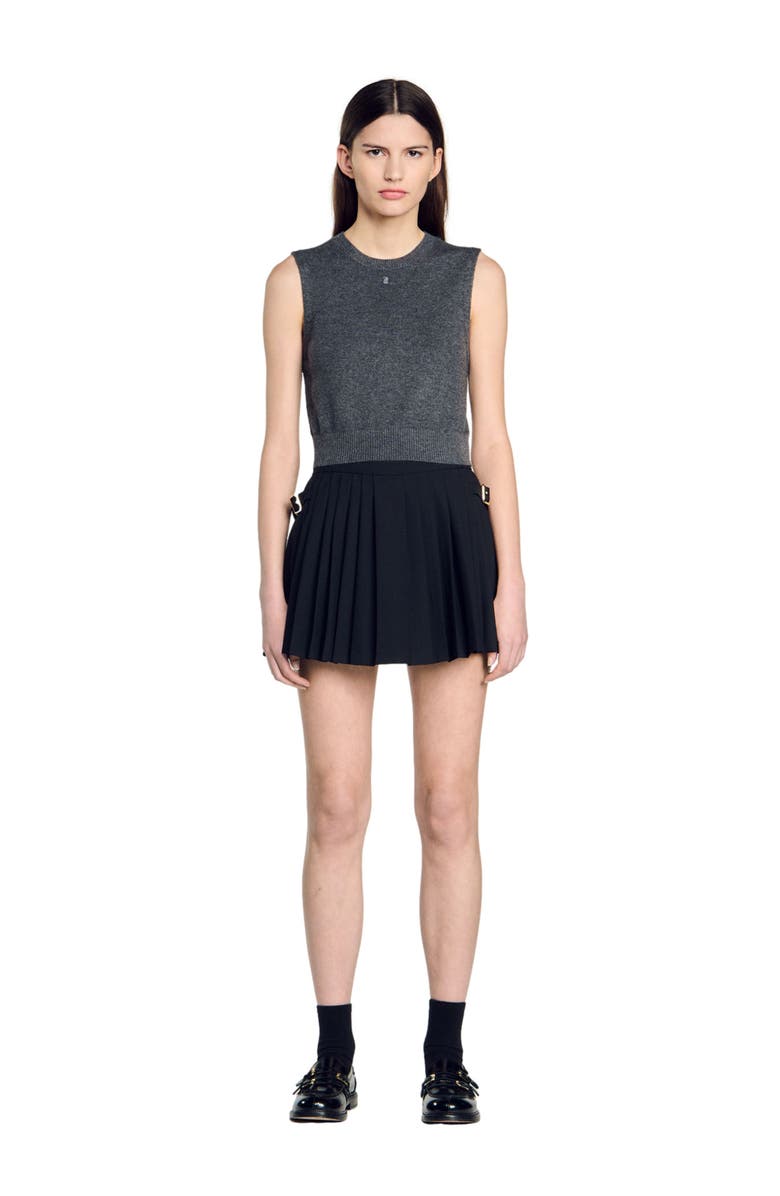 SANDRO Sleeveless sweater, Main, color,