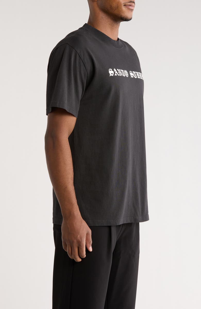 SANTO STUDIO Old English Logo Graphic T-Shirt, Alternate, color, Vintage Black