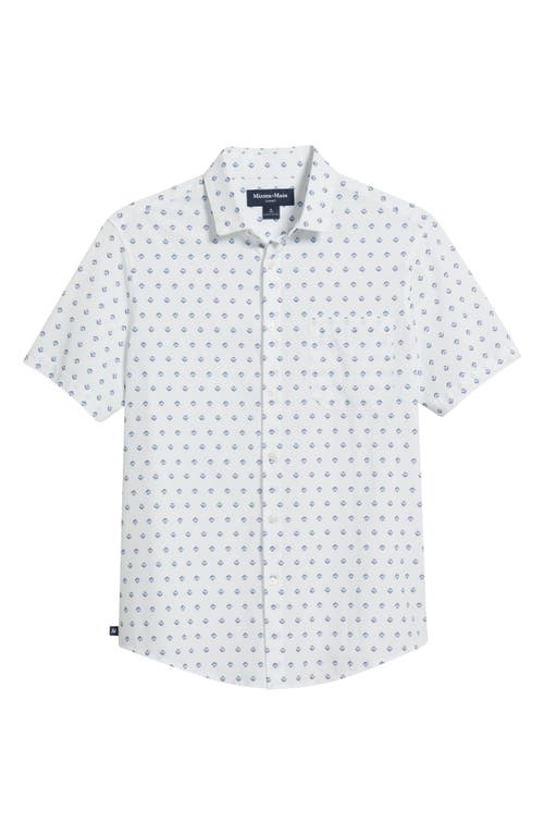 Mizzen + Main Mizzen+main Leeward Trim Fit Plaid Performance Button-up Shirt In Carolina Floral Geo