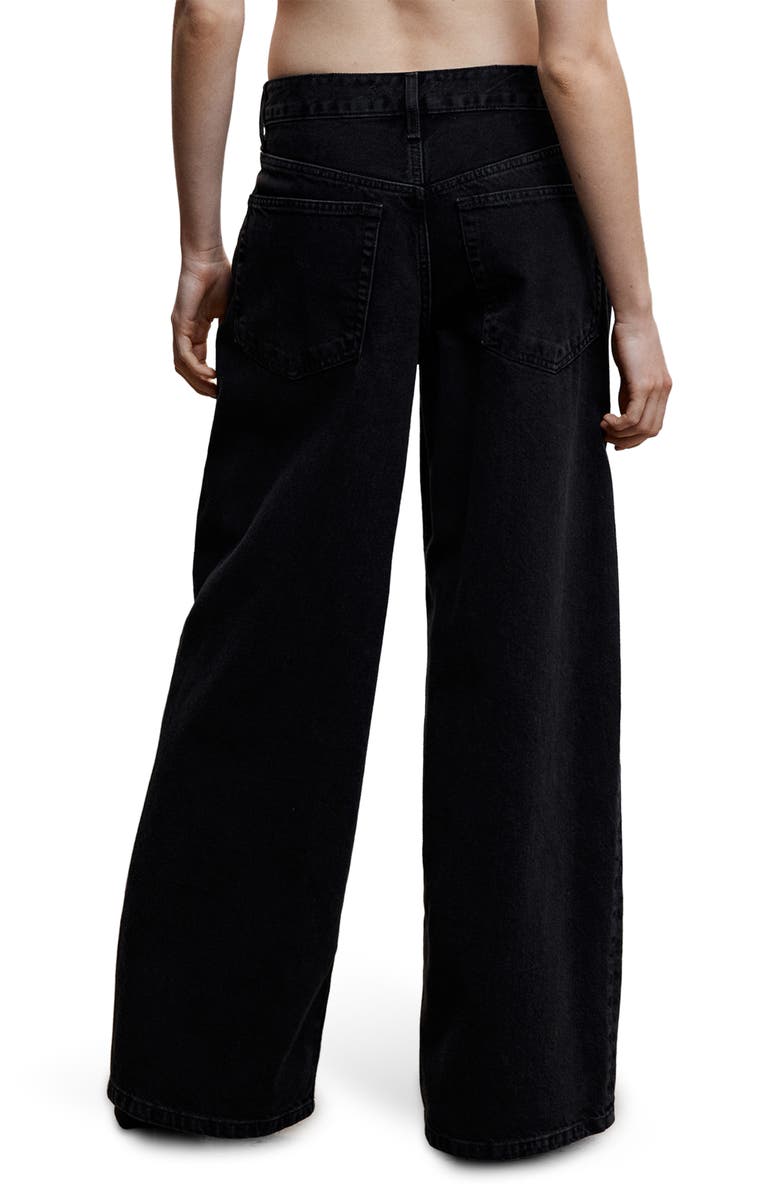 MANGO Low Rise Super Wide Leg Jeans, Alternate, color, 