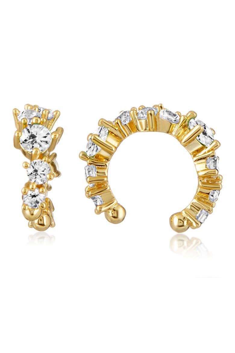 Stella Cubic Zirconia Ear Cuff, Alternate, color, GOLD