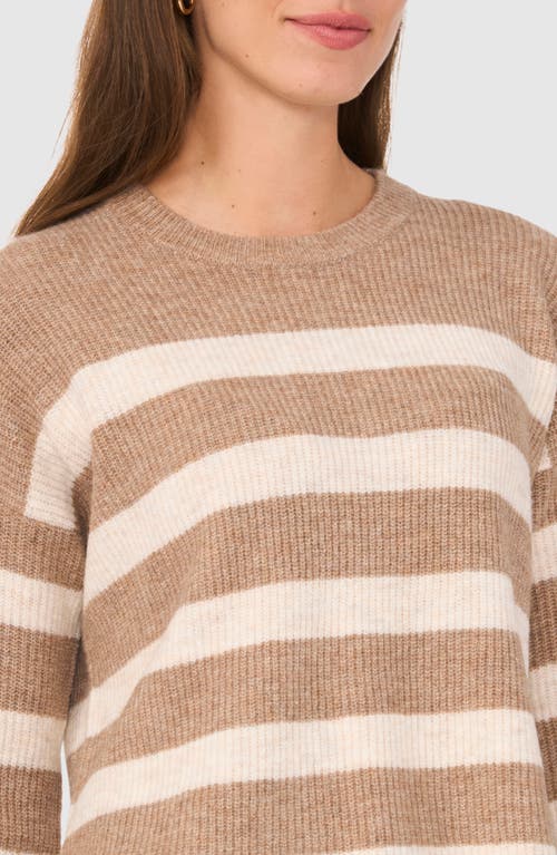 HALOGEN HALOGEN® STRIPE CREWNECK SWEATER 