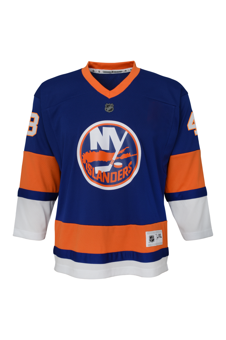 Youth Outerstuff Matthew Schaefer Blue New York Islanders Home Replica Player Jersey, Alternate, color, Blue