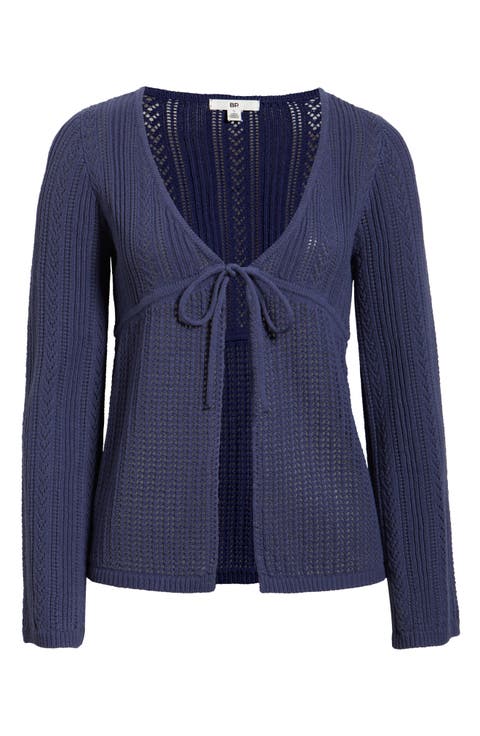 Openstitch Tie Front Cardigan