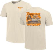 IMAGE ONE Men's Image One  Natural Tennessee Volunteers Comfort Colors Hand-Drawn Campus Stack T-Shirt