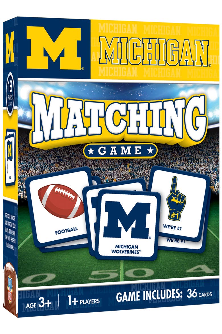 Michigan Wolverines Matching Game, Main, color, Multicolor