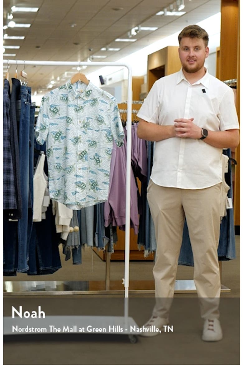 Honu Aukai Tailored Fit Short Sleeve Button-Down Shirt video