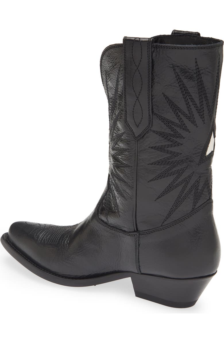 Golden Goose Wish Star Short Western Boot, Alternate, color,