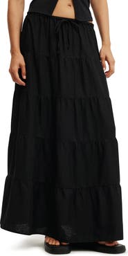 Cotton On Women's Haven Multi Tiered Maxi Skirt