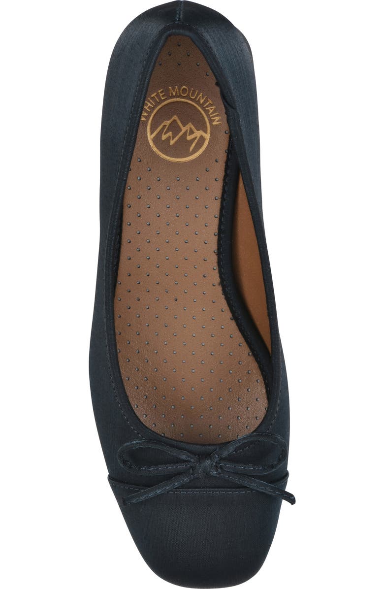 White Mountain Footwear Lately Round Toe Pump, Alternate, color, Midnight Blue Shimmer Fabric