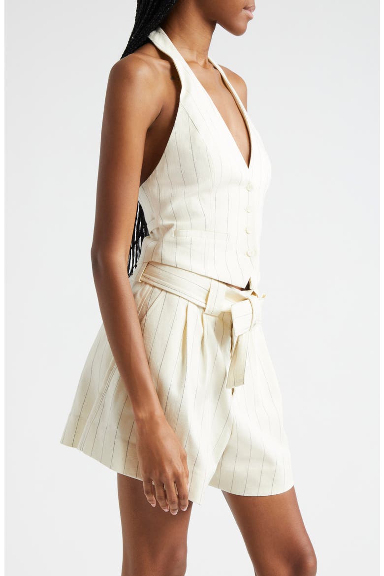 Woodson Halter Vest, Alternate, color, CREAM/BLACK STRIPE