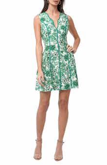 Kendra Floral Scalloped Dress