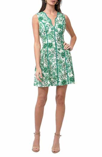 Kendra Floral Scalloped Dress