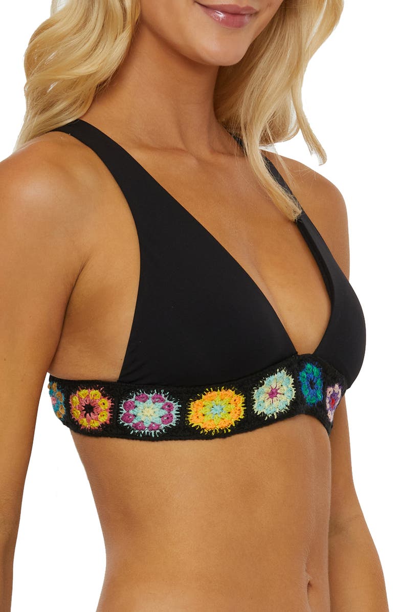 Isabella Rose 1969 Swim Top, Alternate, color, Black