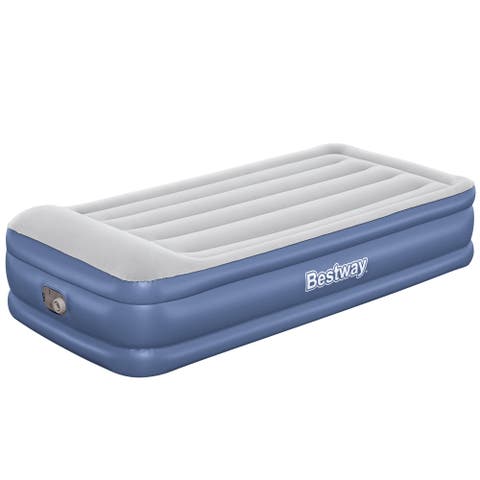 Tritech 18" Twin Air Mattress with Built-in AC Pump & Antimicrobial Coating