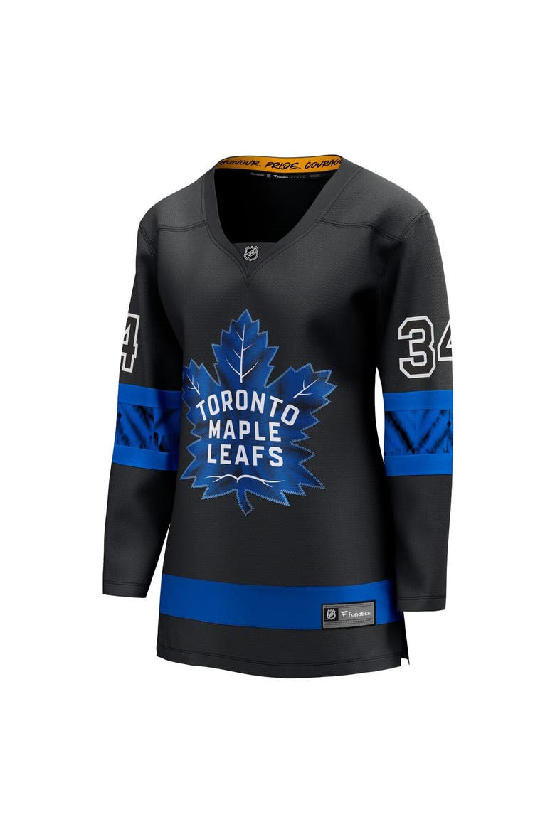 Women's Fanatics Auston Matthews Black Toronto Maple Leafs Alternate Premier Breakaway Reversible Player Jersey, Alternate, color, Black