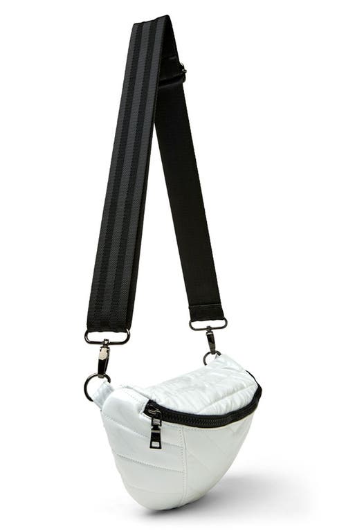 Think Royln Little Runaway Shoulder Bag In White Patent