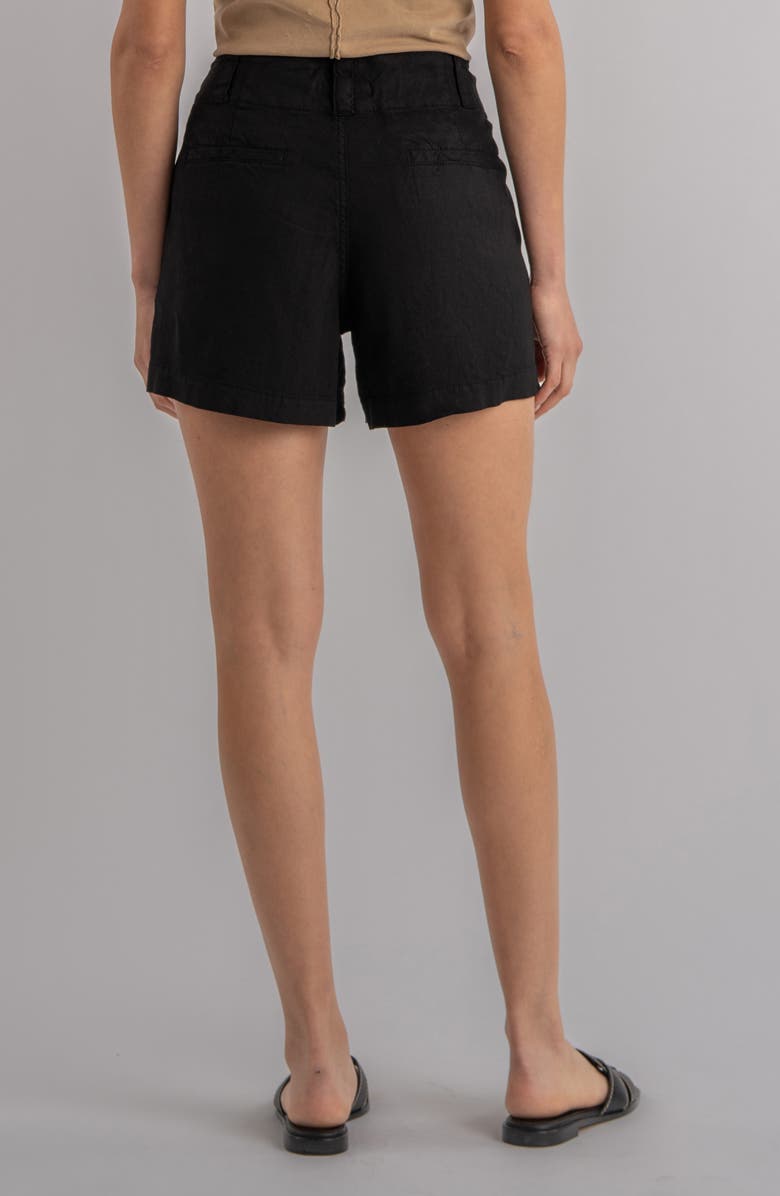 KUT from the Kloth Katie Drawstring Linen Blend Shorts, Alternate, color,