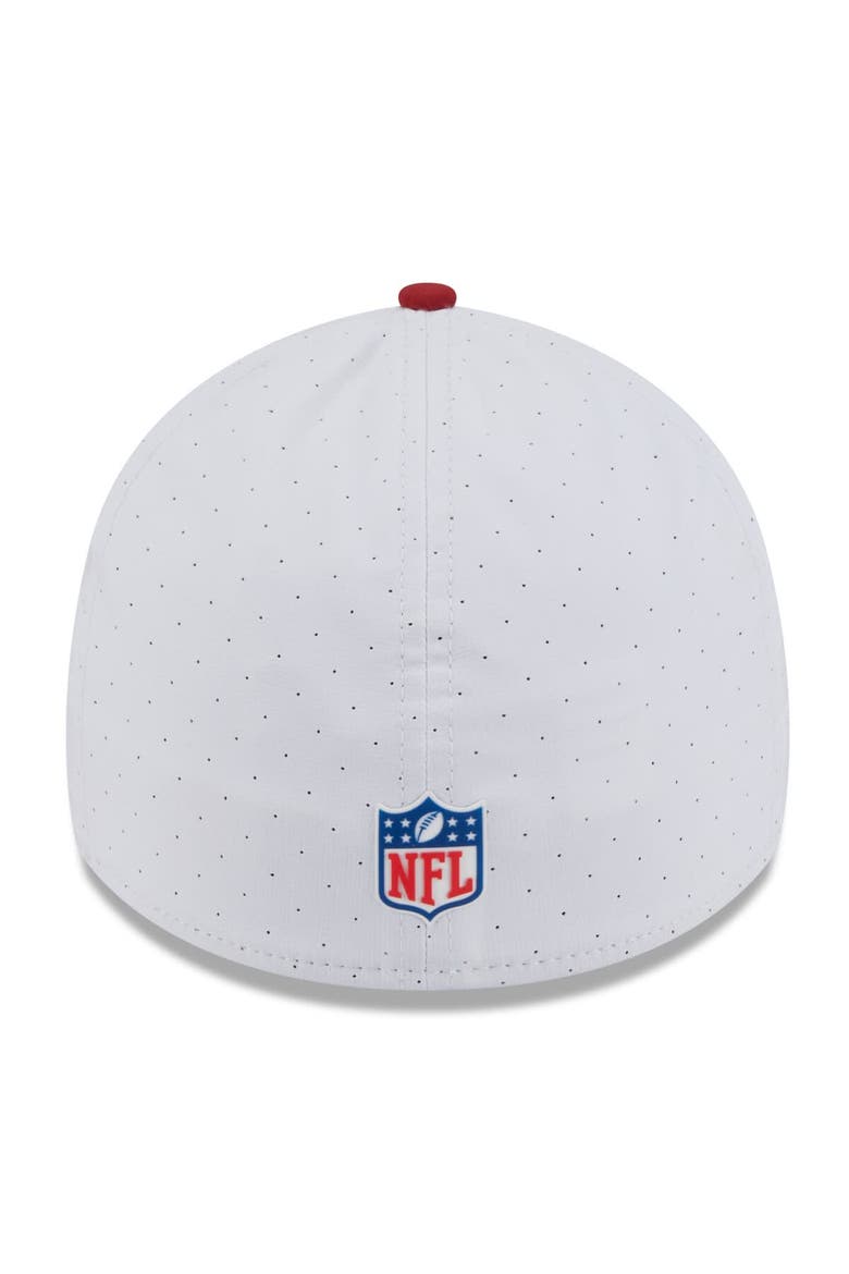 Men's New Era  White/Cardinal Arizona Cardinals 2025 NFL Training Camp 39THIRTY Flex Hat, Alternate, color, White