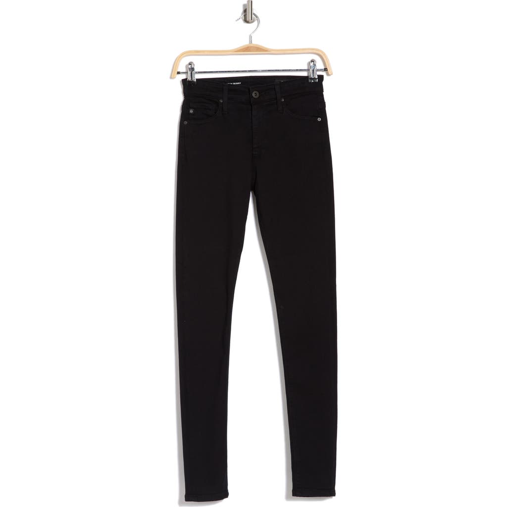 Ag The Farrah High Waist Skinny Jeans In Opulent Black