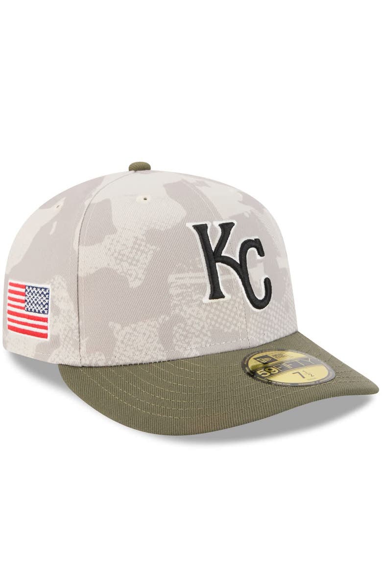 Men's New Era Light Beige/Olive Kansas City Royals 2025 Armed Forces Day 59FIFTY Fitted Hat, Main, color, Light Beige