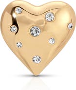 Ettika Crystal Heart Stud Brooch