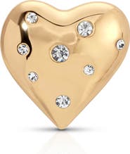 Ettika Crystal Heart Stud Brooch