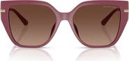 Michael Kors 54mm Gradient Polarized Square Sunglasses