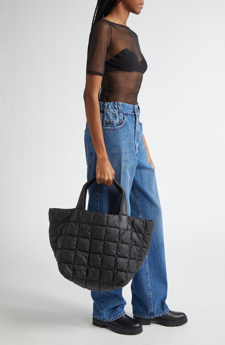 VeeCollective Medium Porter Water Repellent Quilted Tote, Alternate, color,