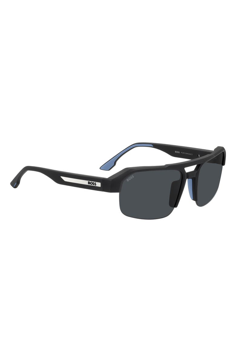 BOSS 64mm Sunglasses, Alternate, color, Black/ Grey
