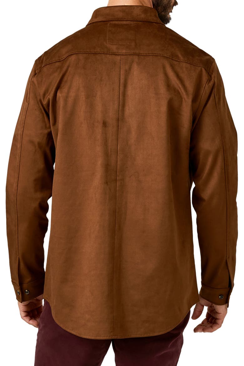 Country Road Faux Suede Shirt Jacket, Alternate, color, AUTUMN