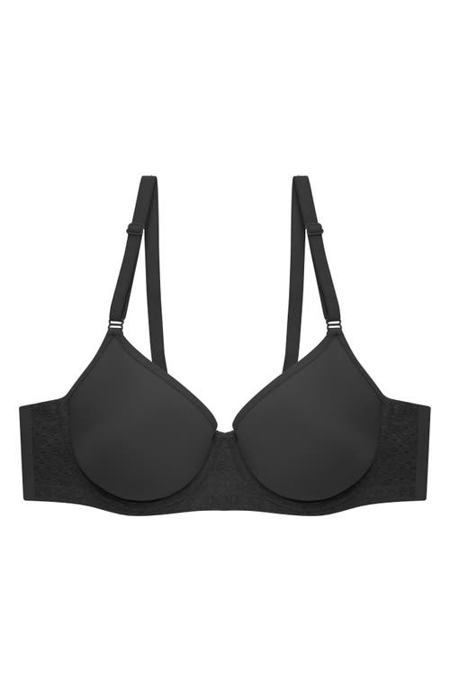 Natori Harmony Smooth Back Underwire Spacer T-shirt Bra In Black