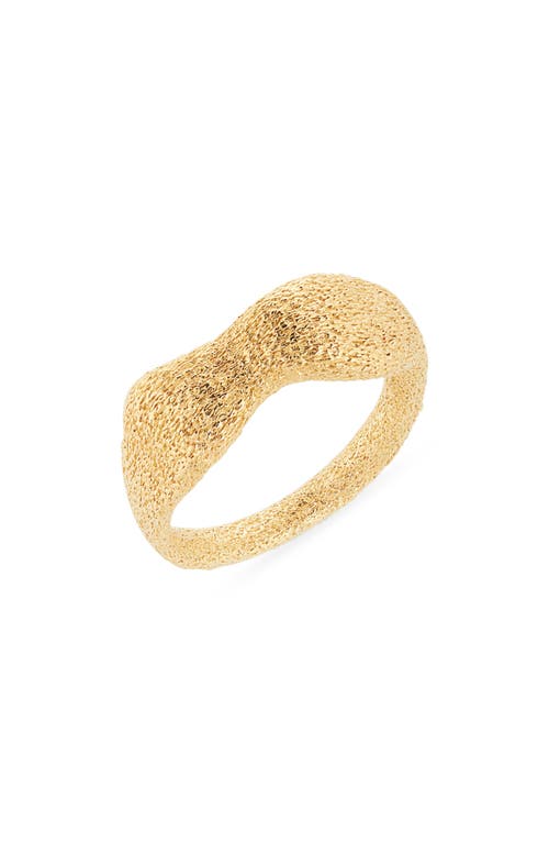Monica Vinader Antica Texture Ring In Gold
