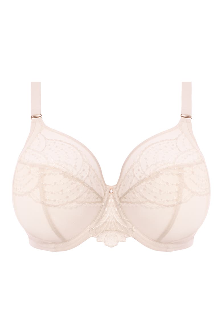 Priya Full Figure Underwire Plunge Bra, Alternate, color, VANILLA