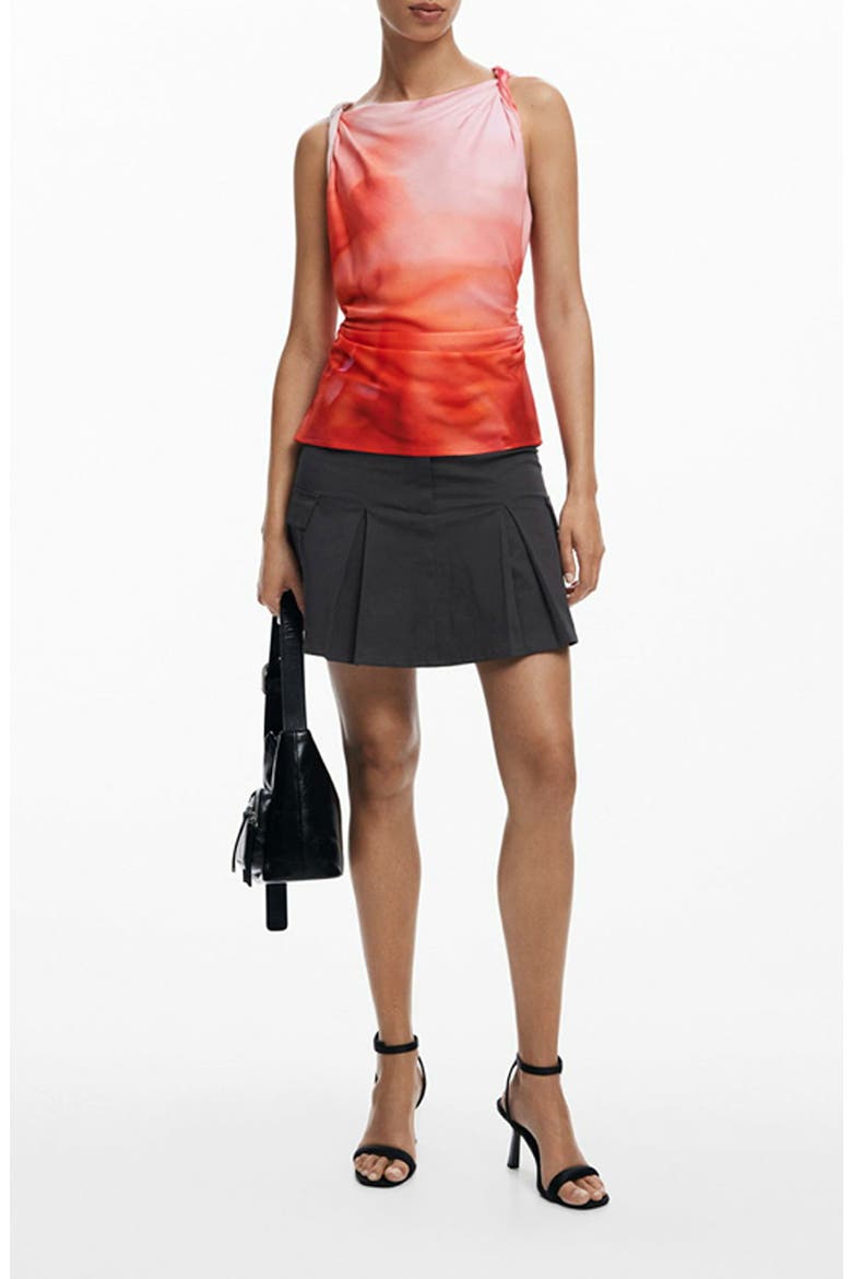 Reprise Cowl Neck Top, Main, color, RED