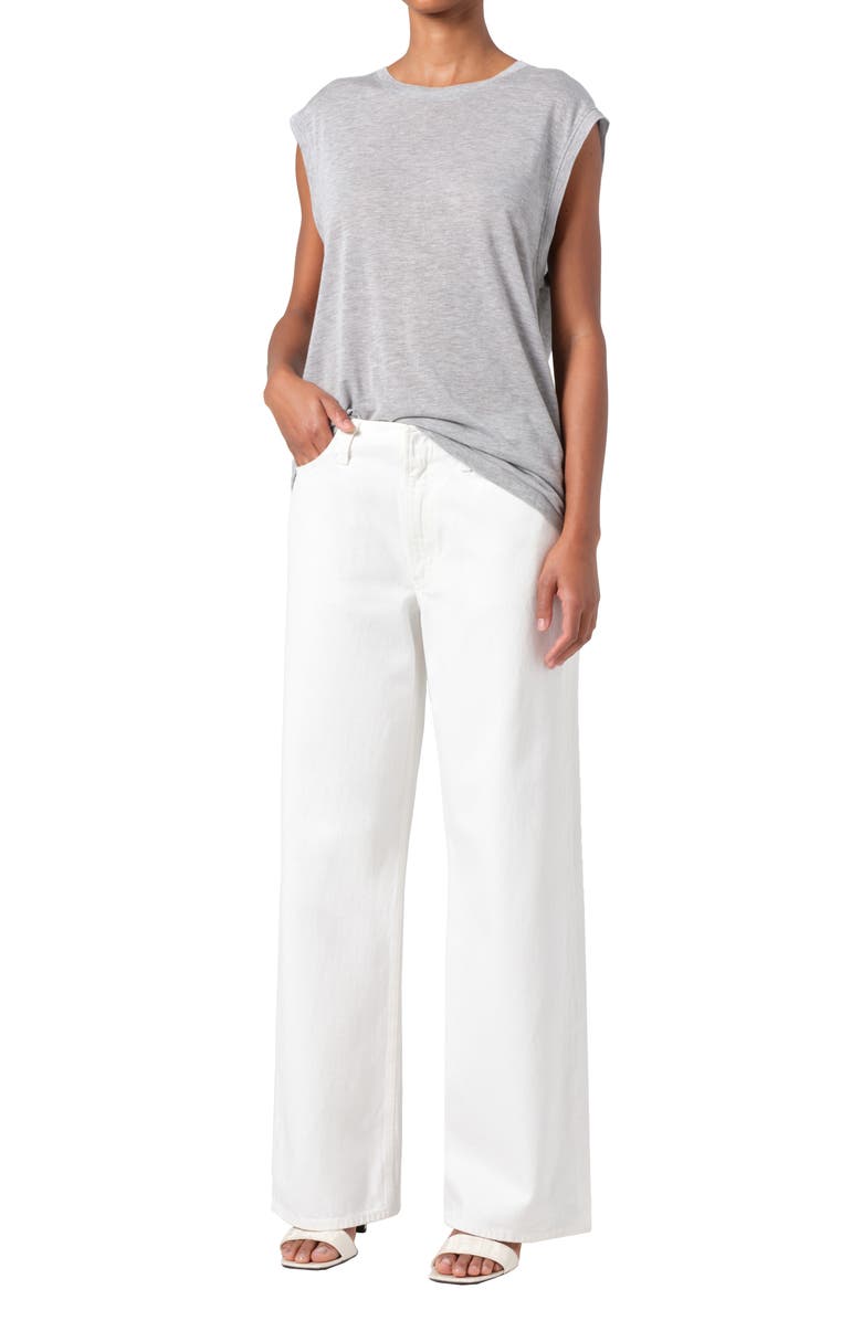 AGOLDE Raya Muscle Top, Alternate, color, Grey Heather (Grey)